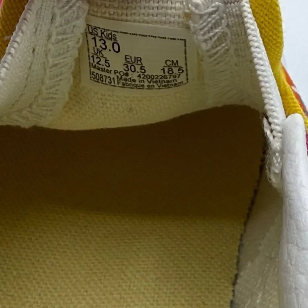 Vans x Sesame Street Slip On Canvas Sneakers - New No Box - US Kids’ size 13